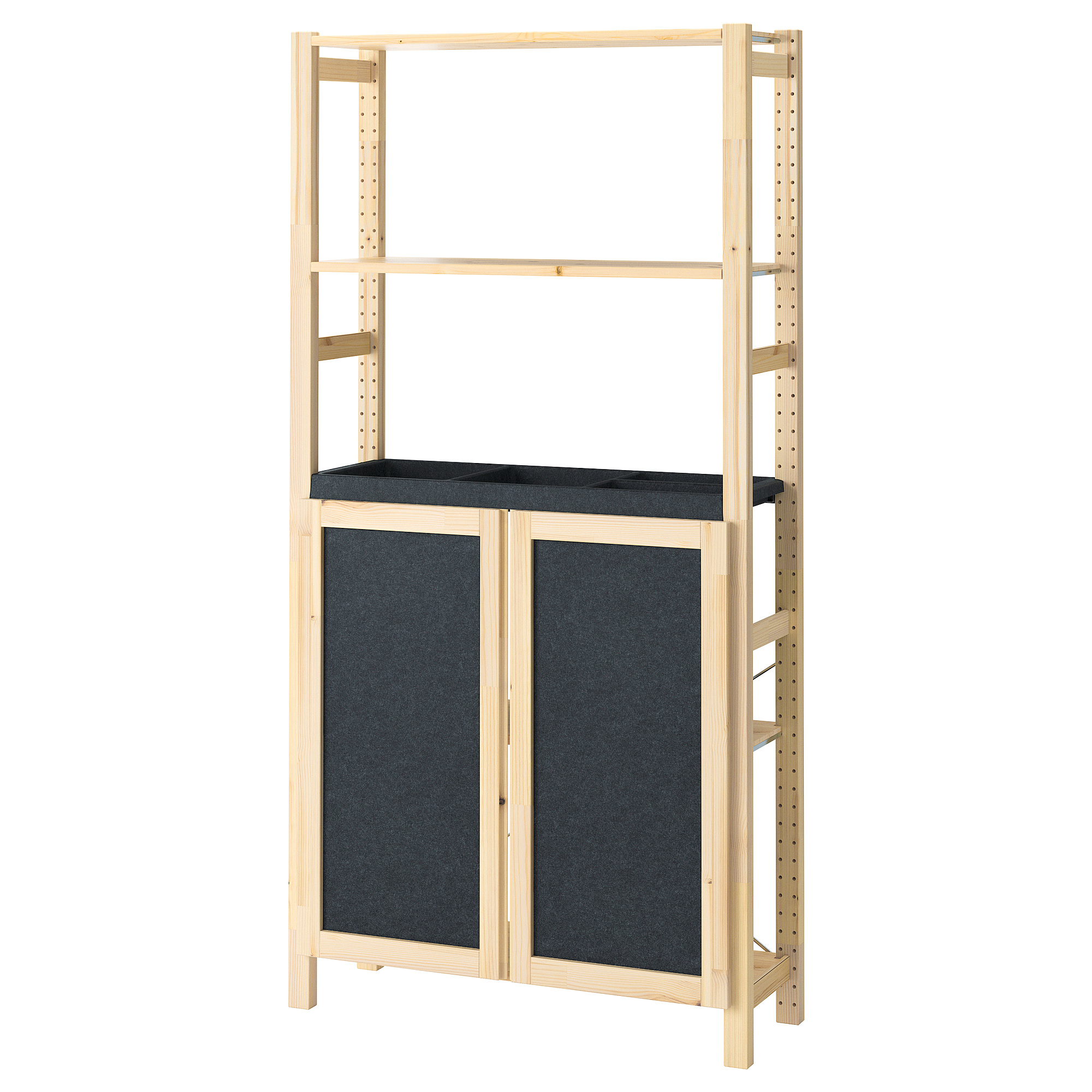 IVAR shelving unit with doors