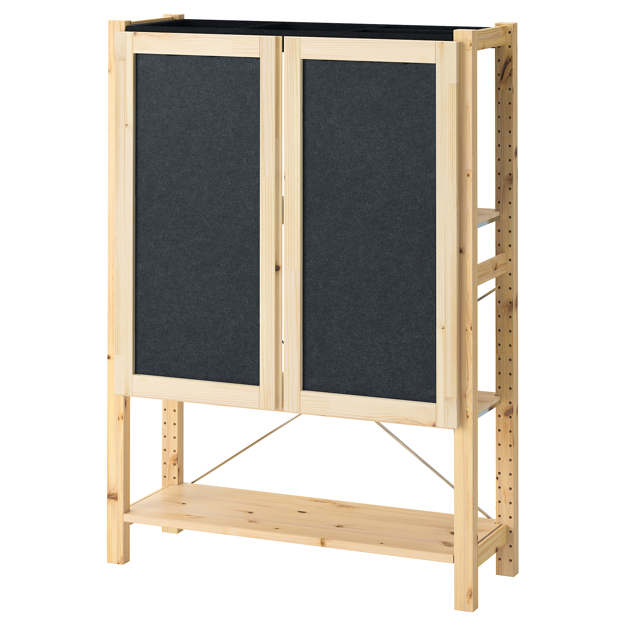 IVAR shelving unit with doors