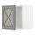METOD - wall cabinet w glass door/crossbar., white/Bodbyn grey | IKEA Taiwan Online - PE671359_S1