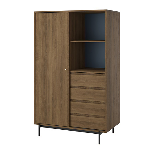 RÅDMANSÖ - wardrobe, brown walnut effect, 118x64x190 cm | IKEA Taiwan Online - PE962861_S4