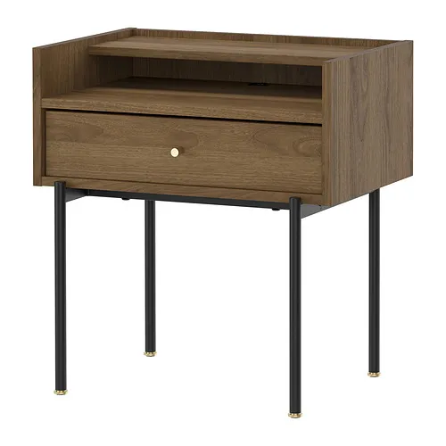 RÅDMANSÖ - bedside table, brown walnut effect, 54x38x58 cm | IKEA Taiwan Online - PE962860_S4