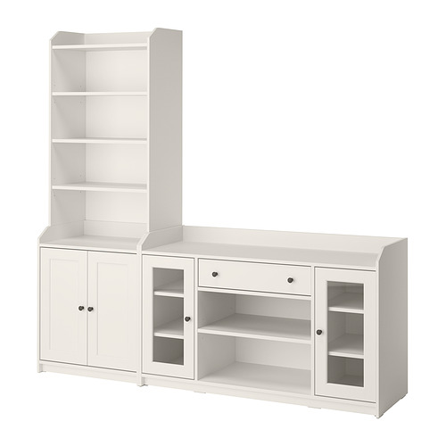 HAUGA - 收納組合，白色，210x46x199 公分 | IKEA 線上購物 - PE962888_S4