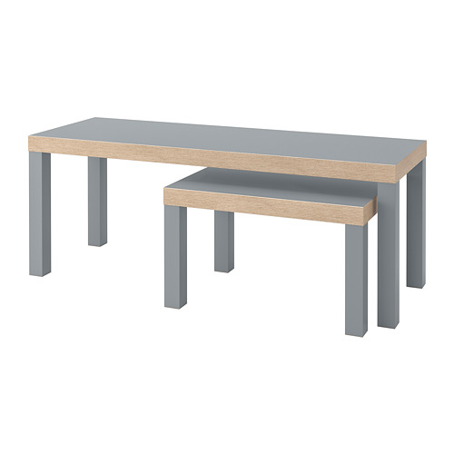 LACK - 子母桌 2件組, 灰色 | IKEA 線上購物 - PE761706_S4