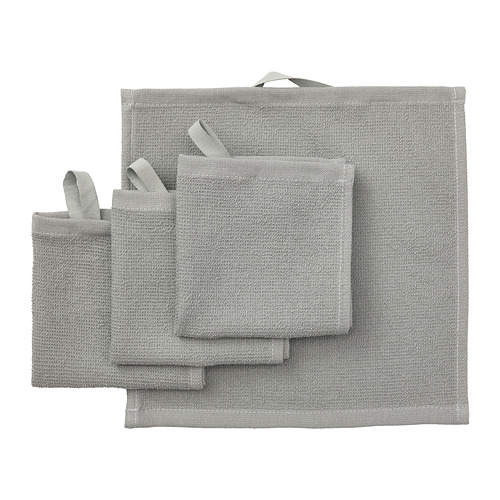 LUDDVIAL washcloth grey 25x25 cm IKEA Taiwan Online