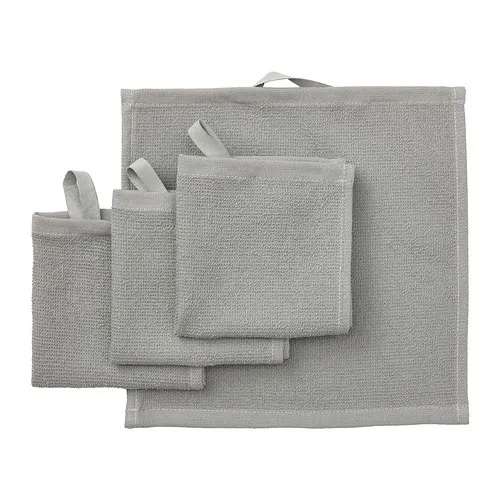 LUDDVIAL - 毛巾, 灰色, 25x25 公分 | IKEA 線上購物 - PE932800_S4