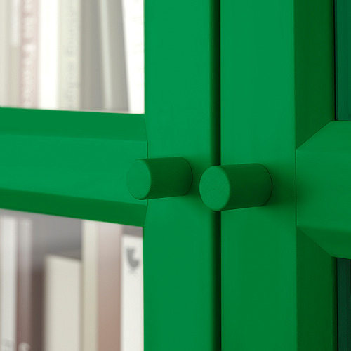 BILLY bookcase with glass-doors