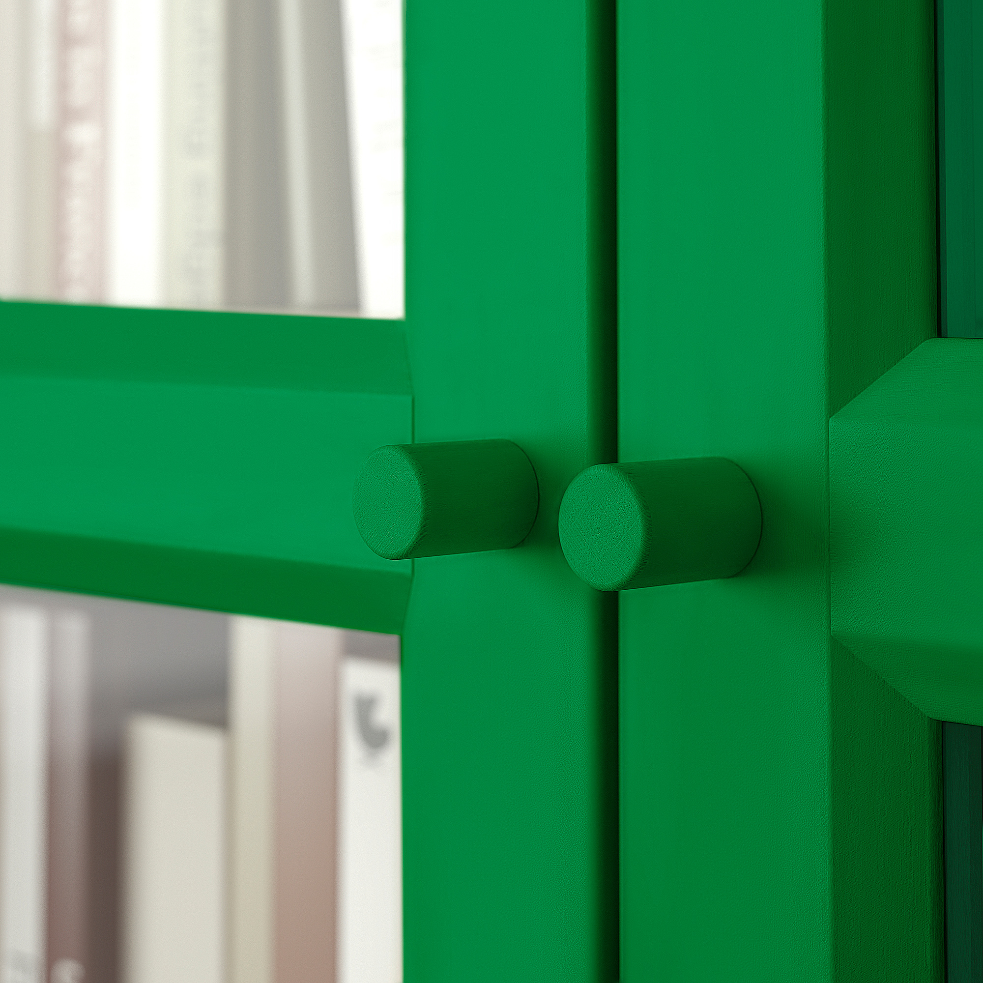 BILLY bookcase with glass-doors