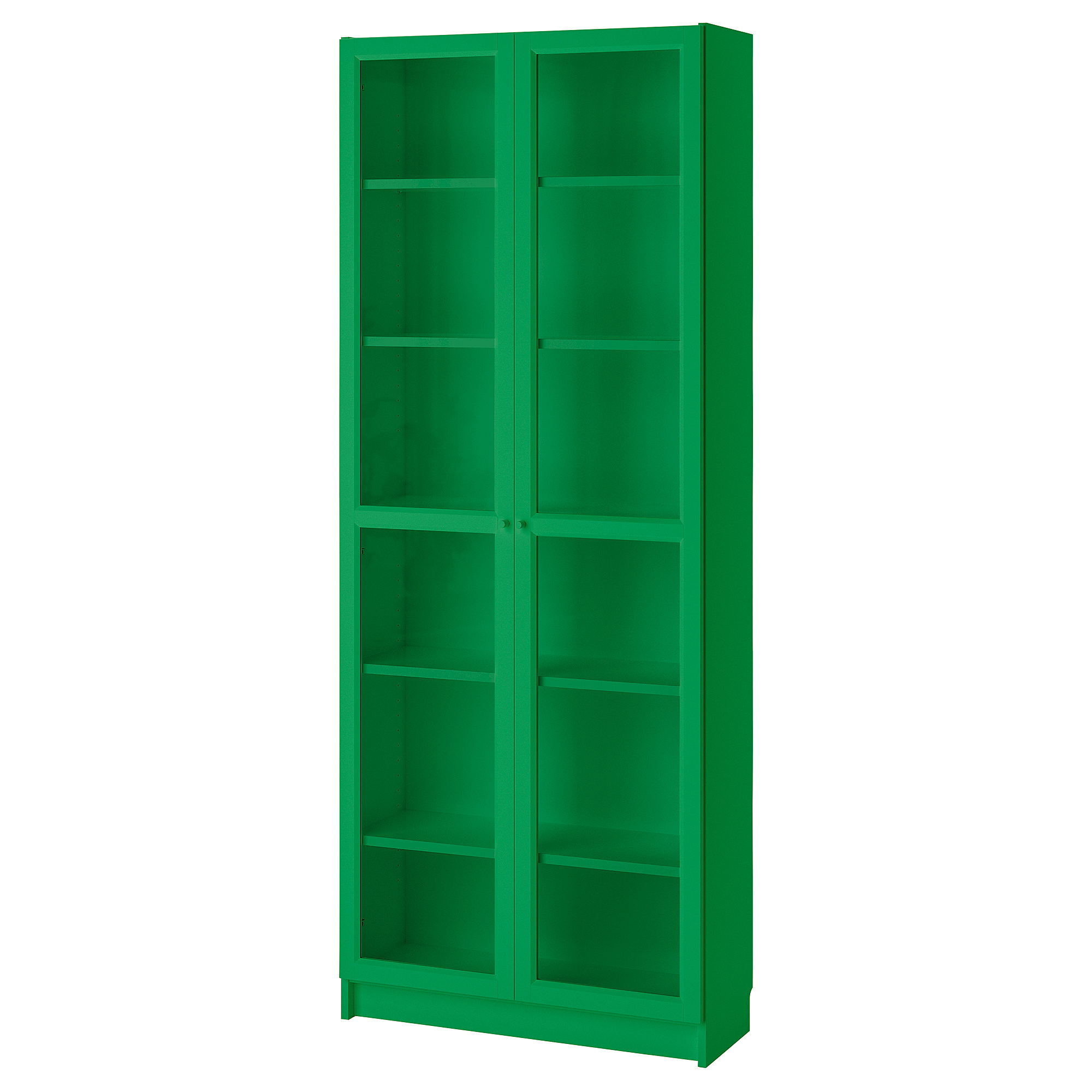 BILLY bookcase with glass-doors