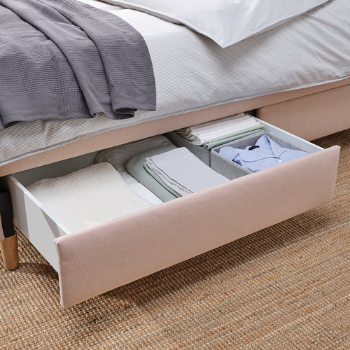 IDANÄS upholstered storage bed