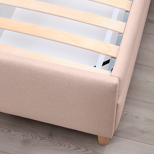 IDANÄS - upholstered storage bed, Gunnared pale pink | IKEA Taiwan Online - PE816234_S4