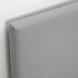 GLADSTAD upholstered bed, 4 storage boxes
