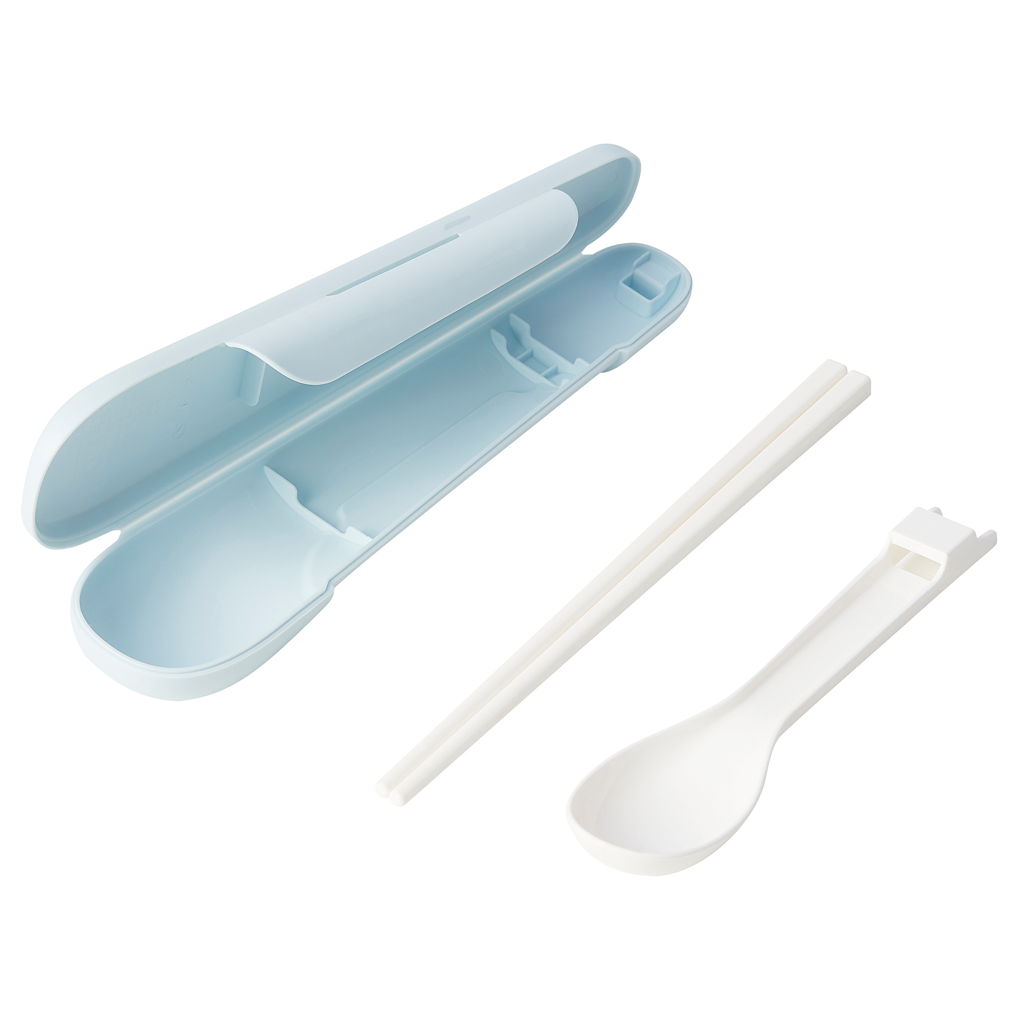 MIDDAGSGÄST chopsticks and spoon set with case