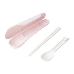 MIDDAGSGÄST - chopsticks and spoon set with case, blue | IKEA Taiwan Online - PE781385_S3