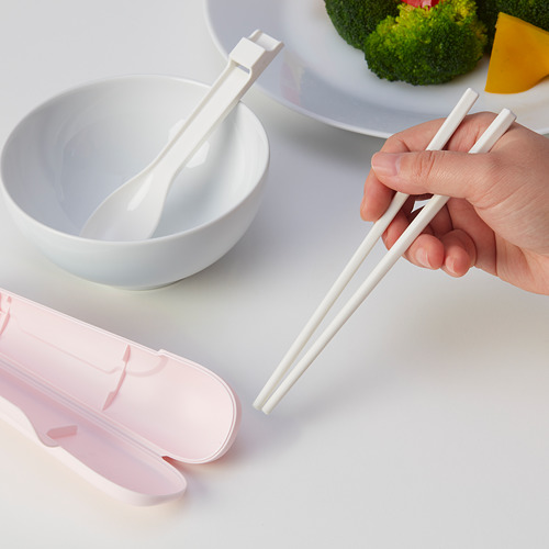 MIDDAGSGÄST - 筷子湯匙組連盒, 粉紅色 | IKEA 線上購物 - PE781862_S4