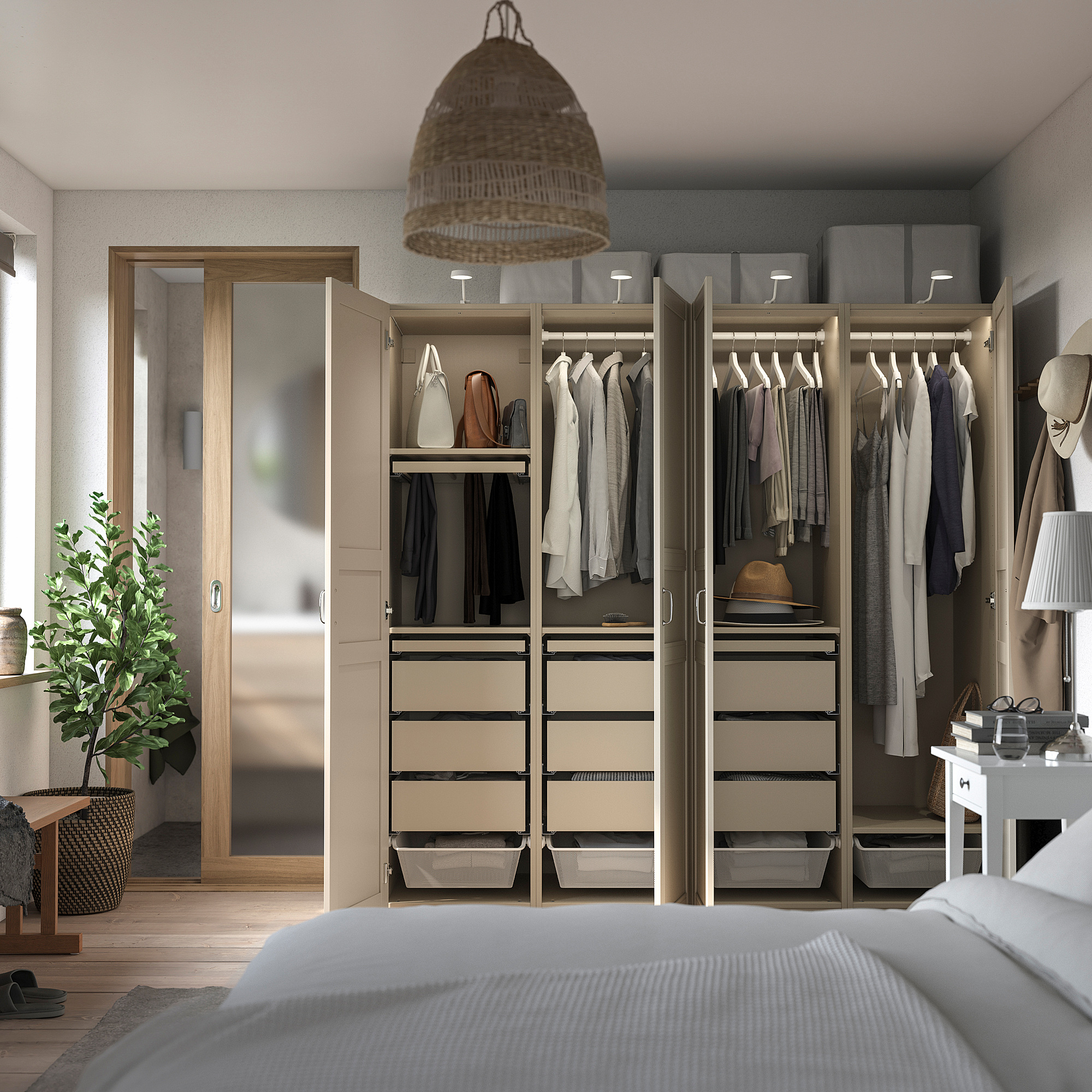 PAX/FLISBERGET wardrobe combination