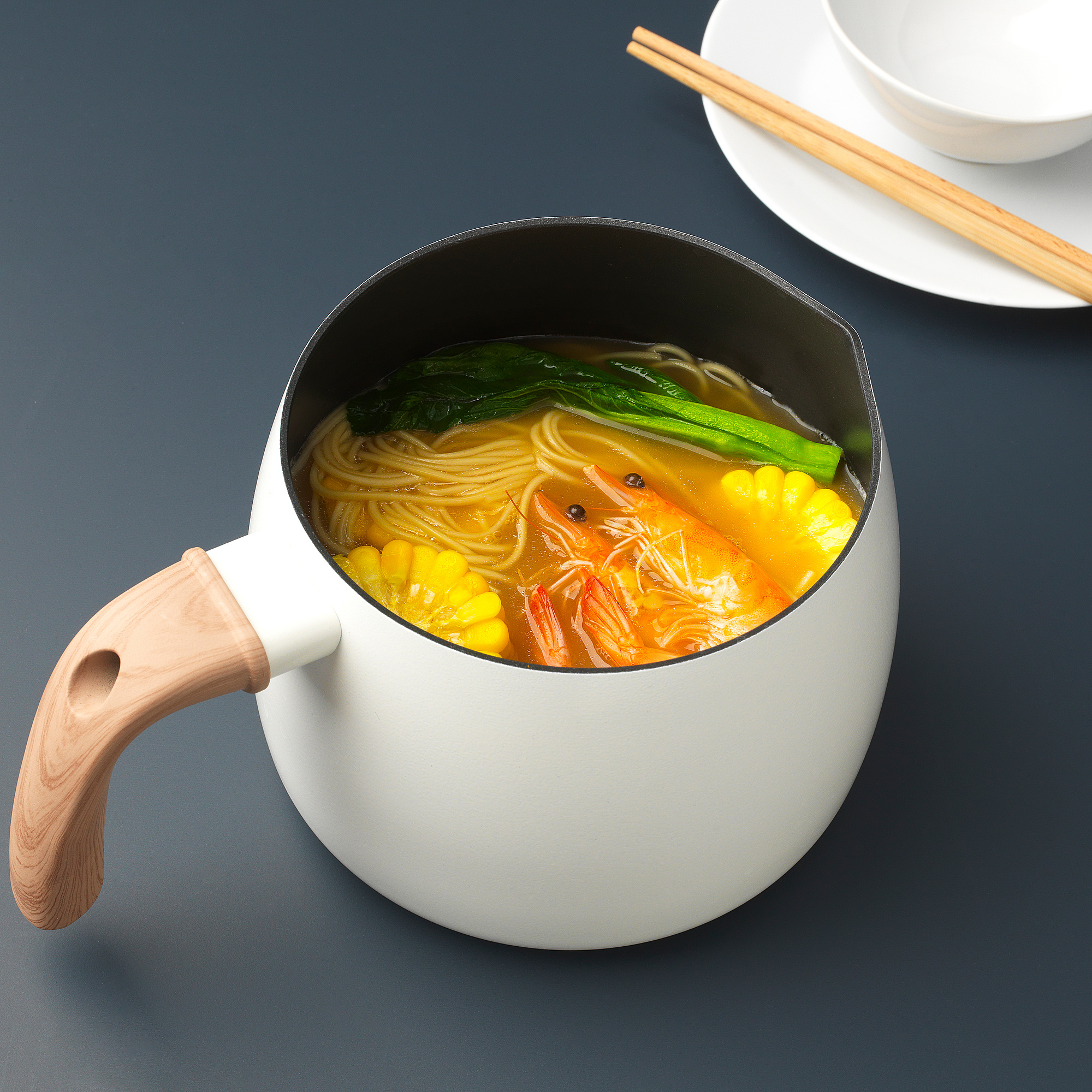 MANGOFISK saucepan with lid