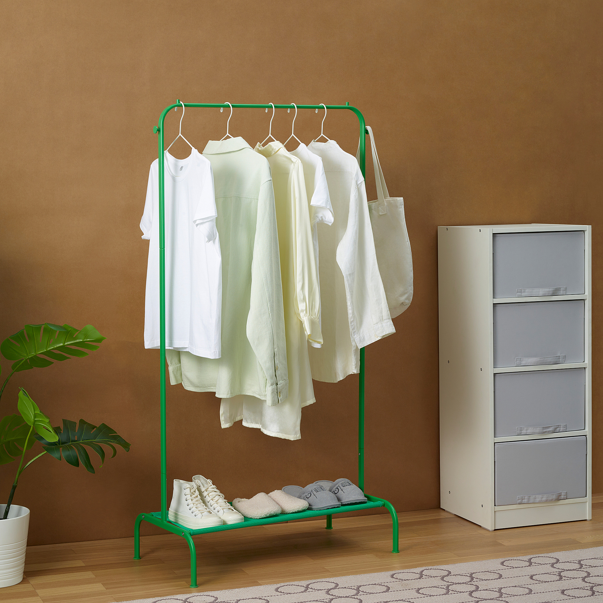 BRUKSVARA clothes rack, green, 78x147 cm IKEA Taiwan Online