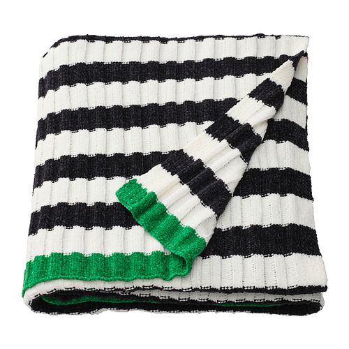 MOSSMOTT - throw, black/white, 130x170 cm | IKEA Taiwan Online - PE933126_S4