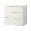 MALM - chest of 3 drawers, white, 80x78 cm | IKEA Taiwan Online - PE621342_S2 