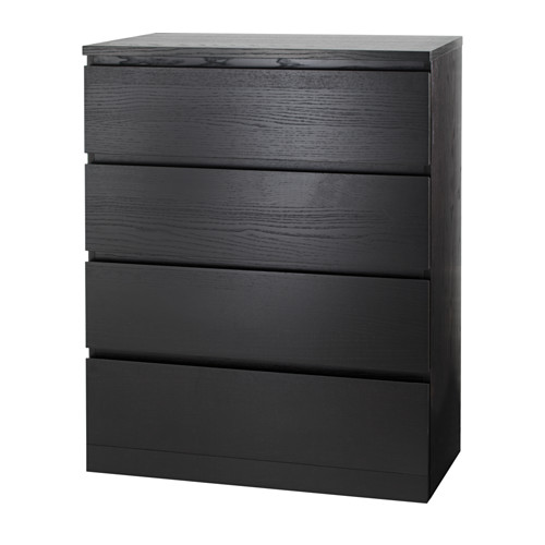 MALM - 抽屜櫃/4抽, 黑棕色 | IKEA 線上購物 - PE621355_S4