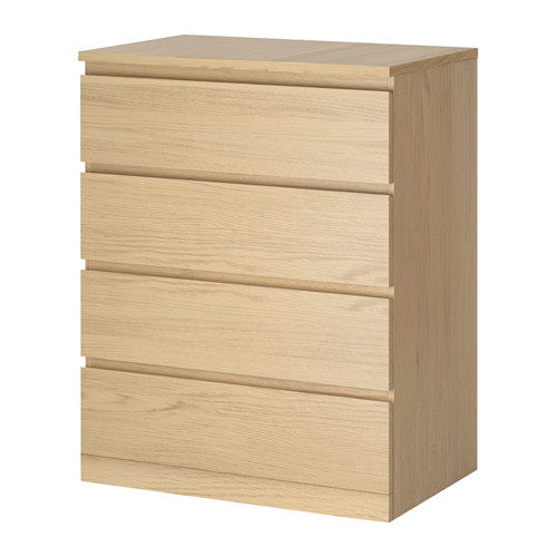 MALM - 抽屜櫃/4抽, 染白橡木 | IKEA 線上購物 - PE621336_S4