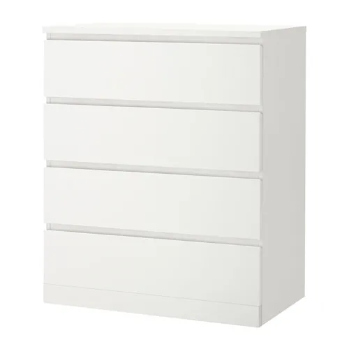 MALM - 抽屜櫃/4抽, 白色, 80x100 公分 | IKEA 線上購物 - PE621344_S4