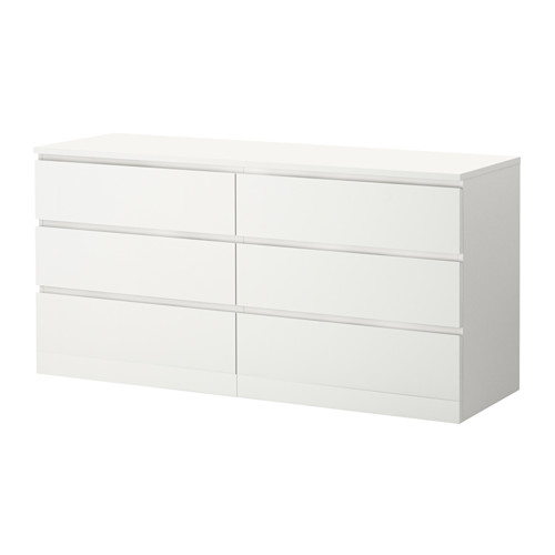 MALM - 抽屜櫃/6抽, 白色 | IKEA 線上購物 - PE621348_S4