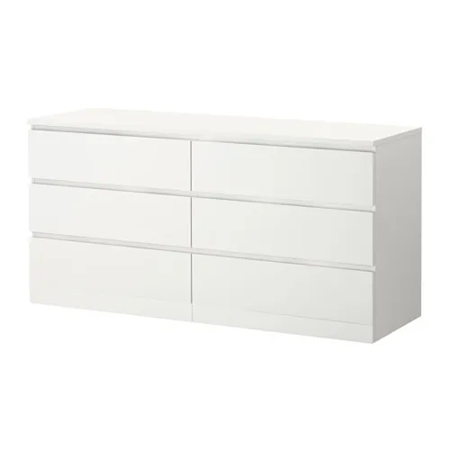 MALM - 抽屜櫃/6抽, 白色, 160x78 公分 | IKEA 線上購物 - PE621348_S4