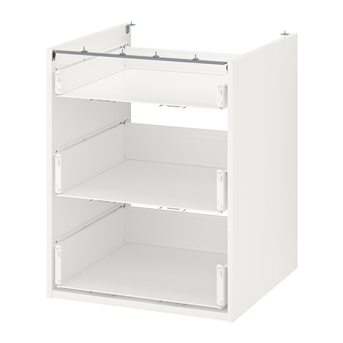 ENHET - 底櫃附3抽屜, 白色 | IKEA 線上購物 - PE761914_S4