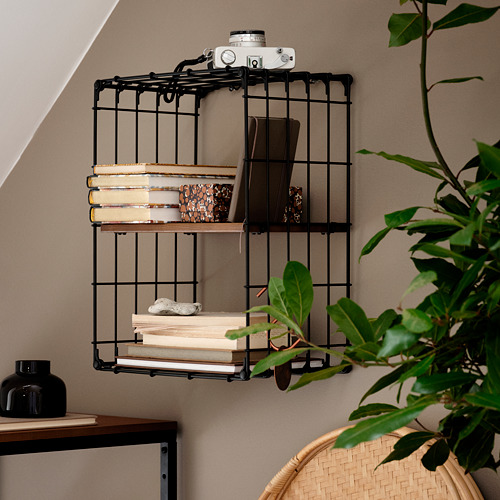GULLHULT - wall shelf, black/pine antique effect | IKEA Taiwan Online - PE816472_S4
