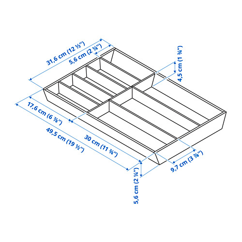 UPPDATERA - 刀叉收納盤, 淺色竹 | IKEA 線上購物 - PE816489_S4