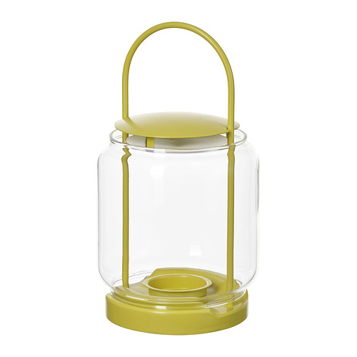 TOFSAND - lantern for tealight, in/outdoor, yellow, 21 cm | IKEA Taiwan Online - E1001814_S4