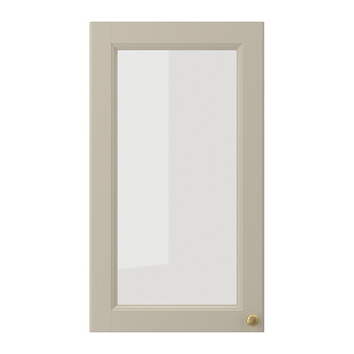 GULDDRAGARE - glass door, beige/clear glass, 38x67 cm | IKEA Taiwan Online - E1001823_S4