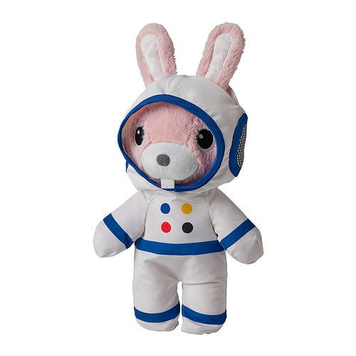 AFTONSPARV - 太空人填充玩具, 兔子, 28 公分 | IKEA 線上購物 - PE898264_S4