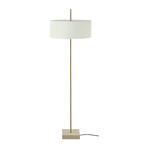 STOCKHOLM 2025 - floor lamp, white textile/brass-plated, 159 cm | IKEA Taiwan Online - PE933236_S4