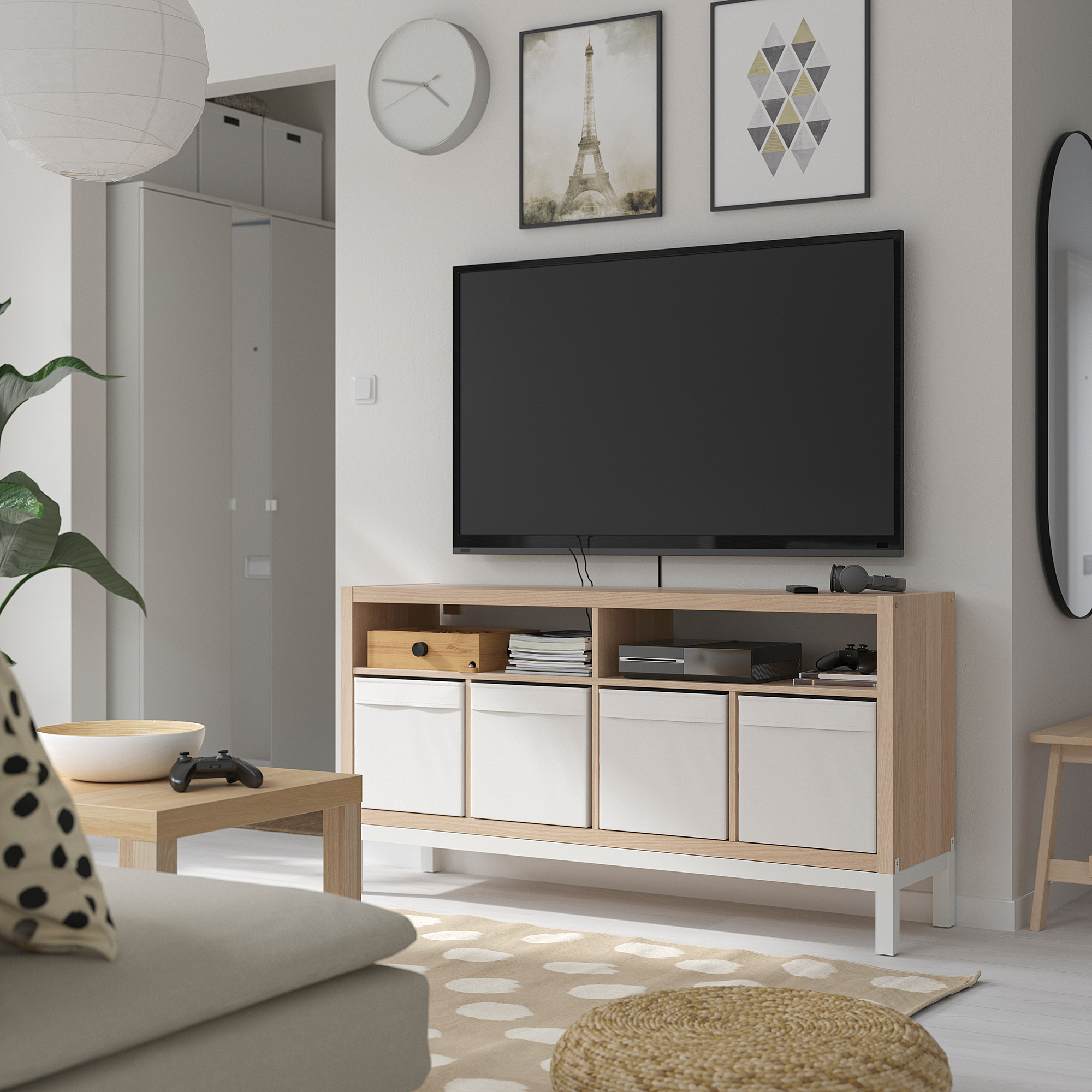 KALLAX tv bench with underframe
