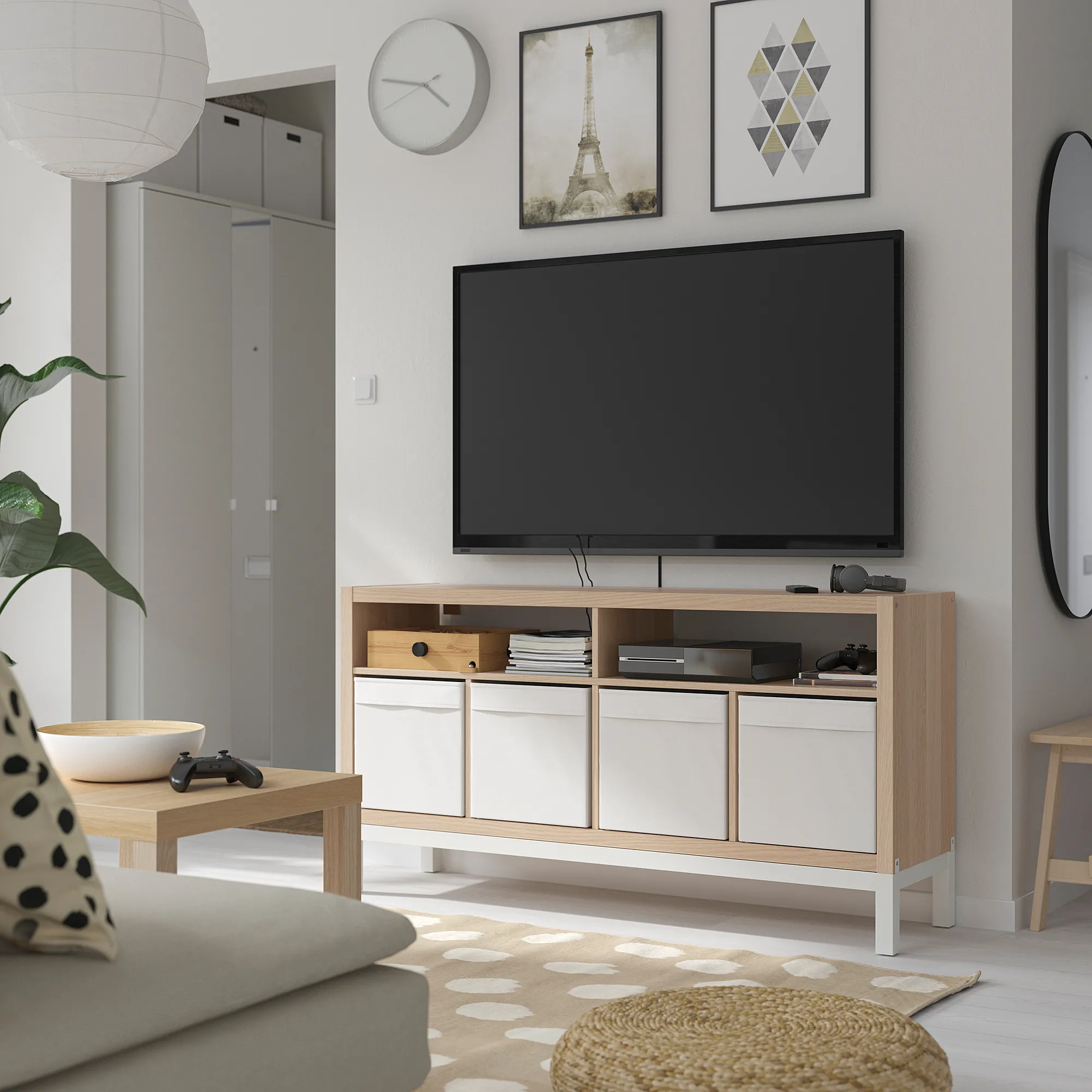 KALLAX tv bench with underframe
