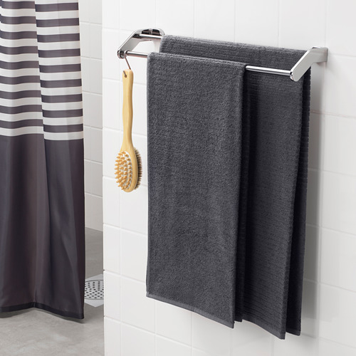 VÅGSJÖN - bath towel, dark grey | IKEA Taiwan Online - PE646542_S4