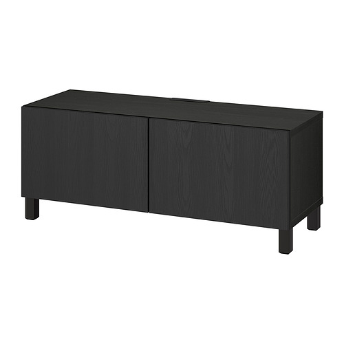 BESTÅ - 電視櫃附門板, 黑棕色/Timmerviken/Stubbarp 黑色 | IKEA 線上購物 - PE816787_S4