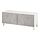 BESTÅ - TV bench with doors, white Kallviken/Stubbarp/light grey | IKEA Taiwan Online - PE816802_S1
