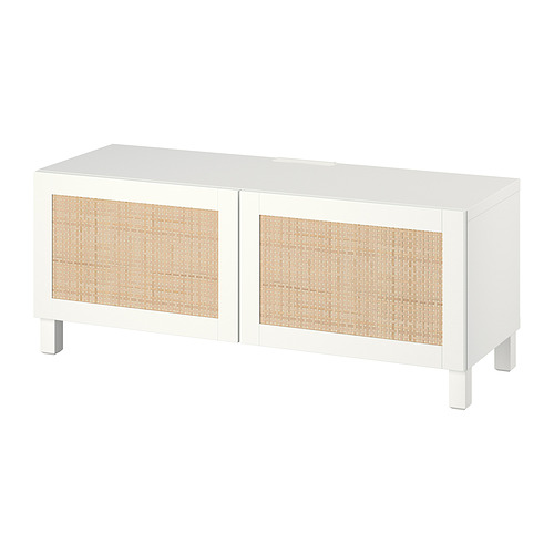BESTÅ - TV bench with doors, white Studsviken/Stubbarp/white, 120x42x48 cm | IKEA Taiwan Online - PE816775_S4