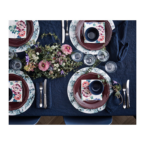 SMAKSINNE - 餐墊, 白色/綠色/花 | IKEA 線上購物 - PH152730_S4