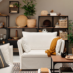 BACKSÄLEN - 1,5-seat armchair, Hallarp grey | IKEA Taiwan Online - PE801298_S3