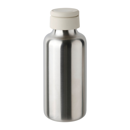 ENKELSPÅRIG - water bottle, stainless steel/beige, 0.5 L | IKEA Taiwan Online - PE816659_S4