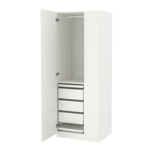 PAX/FORSAND - 衣櫃/衣櫥組合, 白色/白色, 75x60x201 公分 | IKEA 線上購物 - PE860133_S4