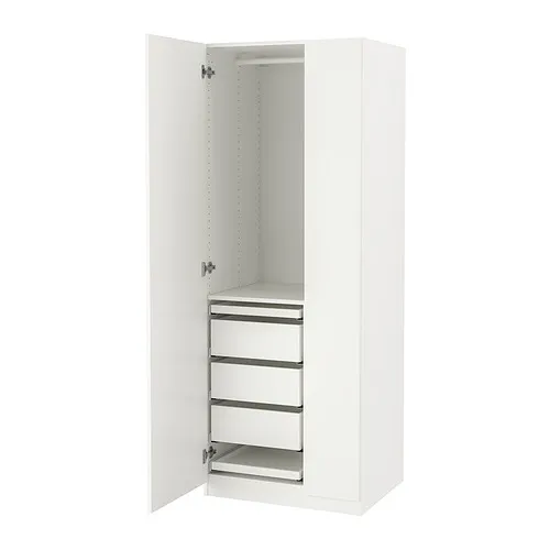 PAX/FORSAND - 衣櫃/衣櫥組合, 白色/白色, 75x60x201 公分 | IKEA 線上購物 - PE860133_S4
