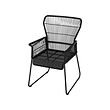 TALLSKÄR - chair with armrests, outdoor, anthracite | IKEA Taiwan Online - PE963352_S2 
