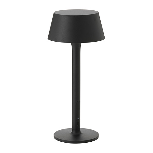 AVHÅLL - 無線LED燈，電池式 可調光/黑色 戶外用，29 公分 | IKEA 線上購物 - E1002222_S4