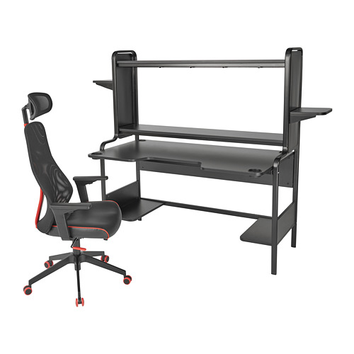 MATCHSPEL/FREDDE - gaming desk and chair, black | IKEA Taiwan Online - PE816724_S4
