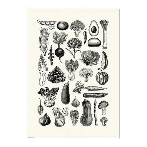 BILD - 海報，多種蔬菜，50x70 公分 | IKEA 線上購物 - PE963372_S4